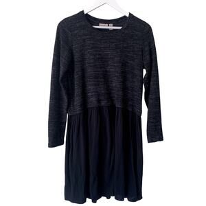 LOGO Lori Goldstein Dress Tunic Top Size XS Oversized Slouchy Lagenlook Pullover